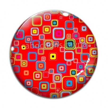 Cabochon Verre - carreaux