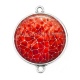 Connecteur Cabochon Argent - Mosaïque
