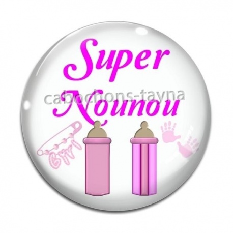 Cabochon Verre - super nounou