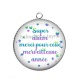 Pendentif Cabochon Argent - super Atsem pour cette merveilleuse année