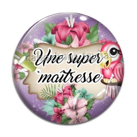 Cabochon Verre - une super maîtresse