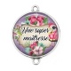Connecteur Cabochon Argent - une super maîtresse