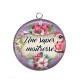 Pendentif Cabochon Argent - une super maîtresse