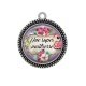 Pendentif Cabochon Argent - une super maîtresse