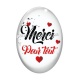 Cabochon Verre Ovale - merci pour tout