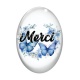 Cabochon Verre Ovale - merci