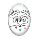 Cabochon Verre Ovale - merci