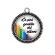 Pendentif Cabochon Argent - la plus gentille des atsem