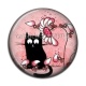 Cabochon Résine - chat noir