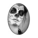Cabochon Résine Ovale - femme gothique
