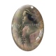 Cabochon Verre Ovale - femme année 30