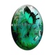 Cabochon Verre Ovale - papillon pendule