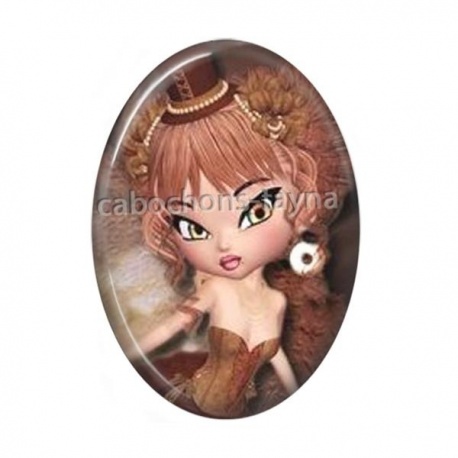 Cabochon Résine Ovale -  femme