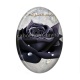 Cabochon Résine Ovale - rose ovale