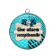 Pendentif Cabochon Argent - une atsem exceptionnelle
