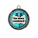 Pendentif Cabochon Argent - une atsem exceptionnelle