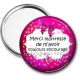 Miroir de poche - merci maîtresse de m'avoir toujours encouragé