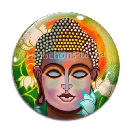 Cabochon Verre - bouddha