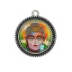 Pendentif Cabochon Argent - bouddha
