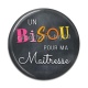 Cabochon Résine - un bisou pour ma maîtresse