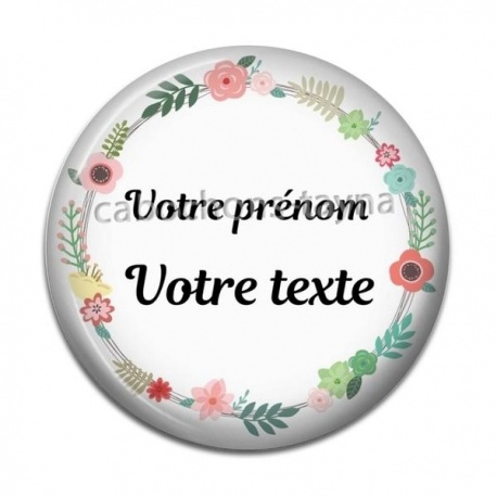 Cabochon Résine -  votre prénom ou texte