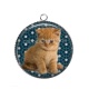 Pendentif Cabochon Argent - chaton