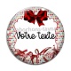 Cabochon Verre - votre texte ou prénom