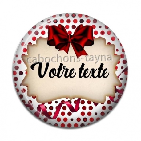 Cabochon Résine - votre texte ou prénom