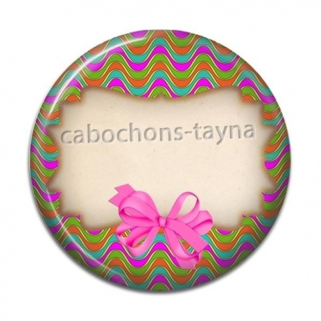 Cabochon Résine - votre texte ou votre prénom