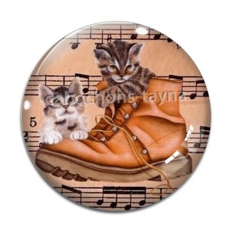 Cabochon Verre - chaton