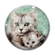 Cabochon Verre - chat
