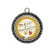 Pendentif Cabochon Argent - Merci maîtresse
