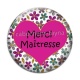 Cabochon Verre - Merci maîtresse