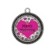 Pendentif Cabochon Argent - Merci maîtresse