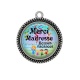 Pendentif Cabochon Argent - Merci maîtresse bonnes vacances