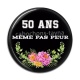 Cabochon Résine - anniversaire 50 ans même pas peur