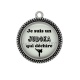Pendentif Cabochon Argent - Je suis un judoka qui déchire
