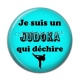 Cabochon Résine - Je suis un judoka qui déchire