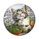 Cabochon Verre - chat