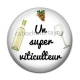 Cabochon Résine - un super viticulteur 