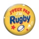 Cabochon Verre - j'peux pas j'ai rugby