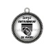 Pendentif Cabochon Argent - super entraîneur de rugby