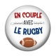 Cabochon Résine - en couple avec rugby