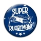 Cabochon Verre - super rugbyman
