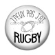 Cabochon Résine - j'peux pas j'ai rugby