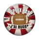 Cabochon Verre - j'peux pas j'ai rugby