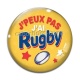 Cabochon Verre - j'peux pas j'ai rugby