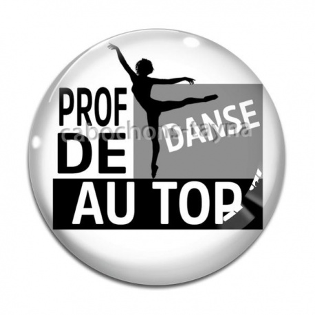 Cabochon Verre - prof de danse au top