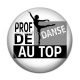 Cabochon Résine - prof de danse au top