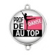 Connecteur Cabochon Argent - prof de danse au top